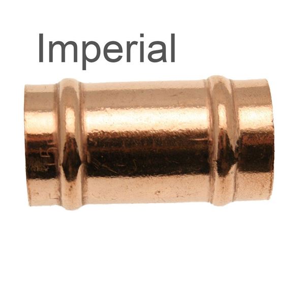 Picture of Solder Ring Imperial to Metric Coupler 28mm x 1"