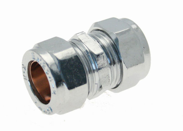 Picture of Compression Coupler Chrome 15mm