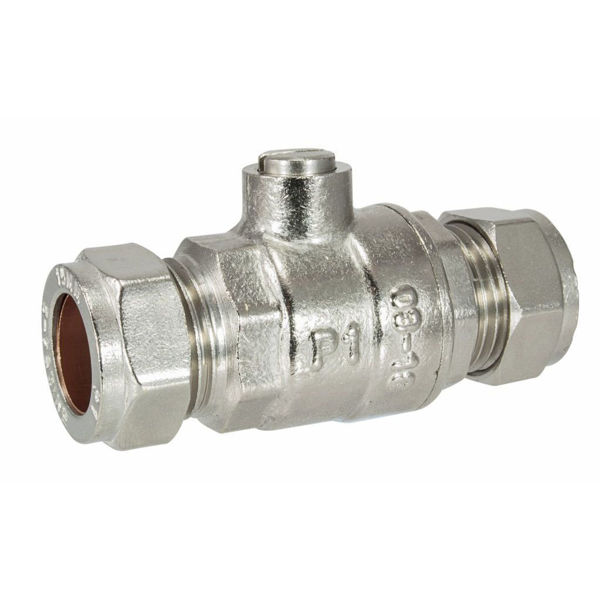 Picture of 15mm Chrome Isolating Valve Full Bore