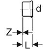 Geberit Gas Mapress Stop End