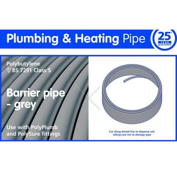 Picture of PolyPlumb Barrier Pipe PB 10mm x 25m