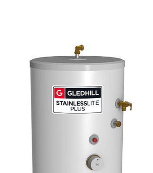 Picture of Gledhill Stainless Lite Plus Solar 210L Direct Unvented Cylinder