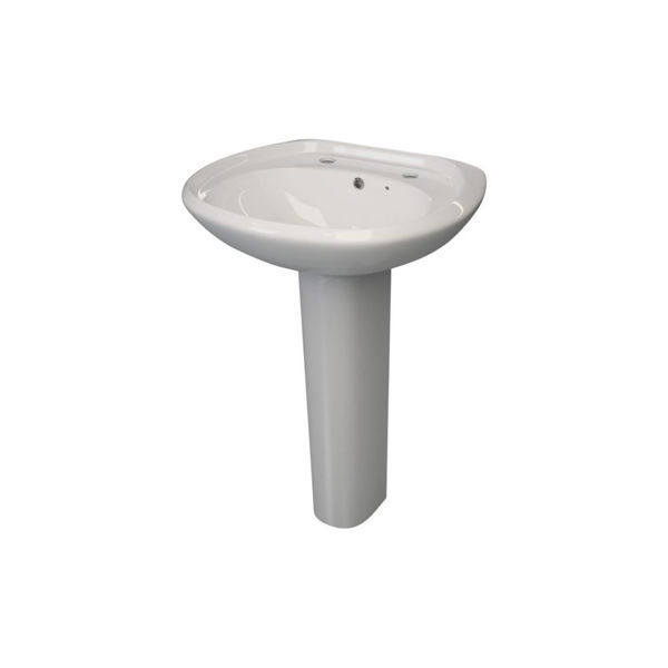 Picture of <3 Rocco 573x460mm 2TH Basin & Full Pedestal