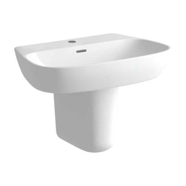 Picture of <3 Fig 600x400mm 1TH Basin & Semi Pedestal