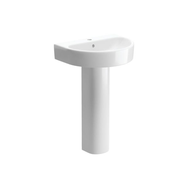 Picture of <3 Daisy 555x430mm 1TH Basin & Full Pedestal
