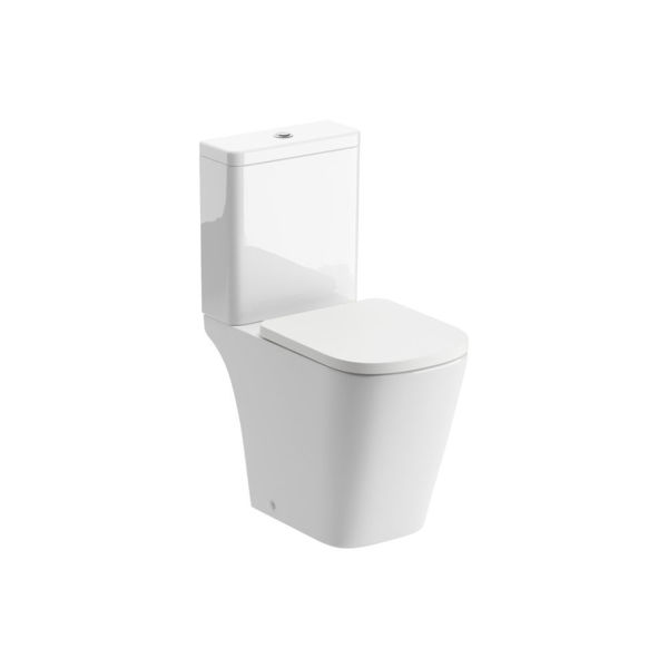 Picture of <3 Fig Rimless Close Coupled Open Back Comfort Height WC & Soft Close Seat