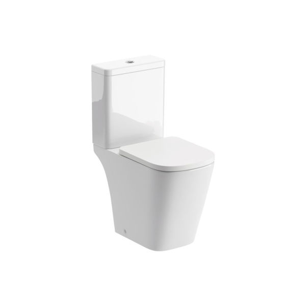 Picture of <3 Fig Rimless Close Coupled Open Back Short Projection WC & Soft Close Seat