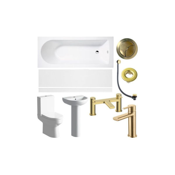 Picture of <3 Iris Full Suite & Bath w/Brushed Brass Finishes
