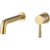 Picture of <3 Pampas Wall Mounted Basin Mixer - Brushed Brass