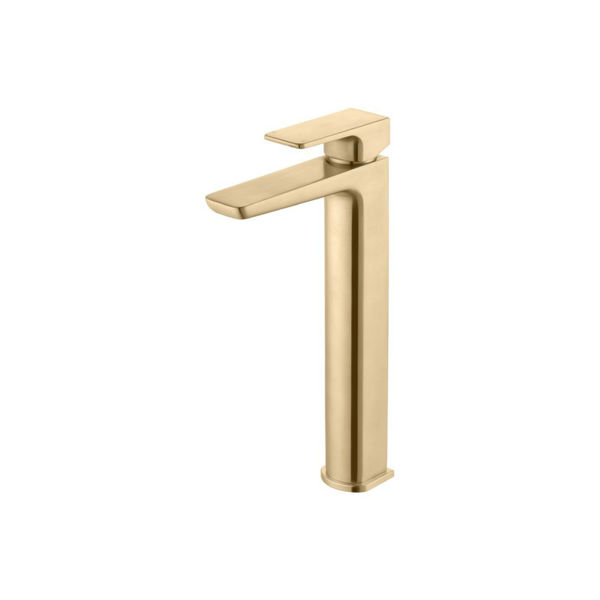 Picture of <3 Indigo Tall Basin Mixer - Brushed Brass