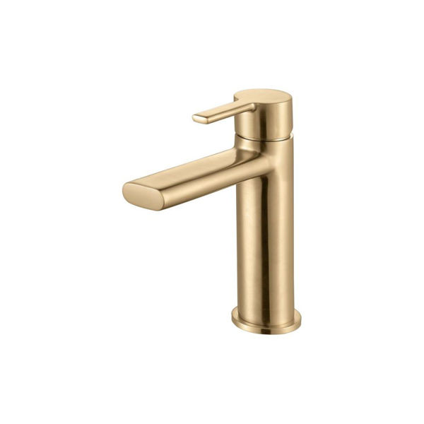 Picture of <3 Kiwi Basin Mixer - Brushed Brass