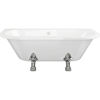 Picture of <3 Wand Free Standing Back To Wall 1700x800x600mm 2TH Bath w/Feet - White
