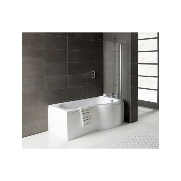 Picture of <3 P-Shape Single End 1700x700-850x410mm 0TH Bath Only (RH)