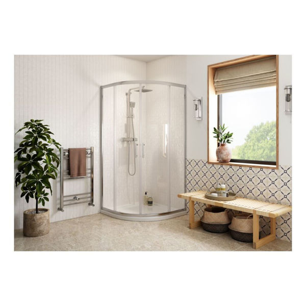 Picture of <3 Sweet 900mm 2 Door Easy-Fit Quadrant & Tray Pack - Chrome
