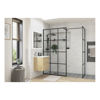 Picture of <3 Apricot 1000mm Framed Wetroom Panel - Black