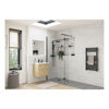 Picture of <3 Apricot 1000mm Wetroom Panel & Support Bar - Black