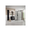Picture of <3 Apricot 1000mm Fluted Wetroom Panel & Support Bar - Black