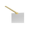 Picture of <3 Apricot 1000mm Fluted Wetroom Panel & Support Bar - Brushed Brass