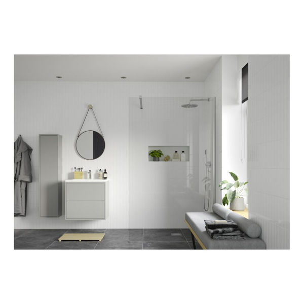 Picture of <3 Apricot 1200mm Wetroom Panel & Support Bar - Chrome