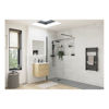 Picture of <3 Apricot 1200mm Wetroom Panel & Support Bar - Black
