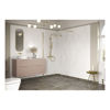 Picture of <3 Apricot 1200mm Wetroom Panel & Support Bar - Brushed Brass