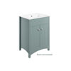 Picture of <3 Bamboo 610mm Floor Standing Basin Unit (exc. Basin) - Sea Green Ash