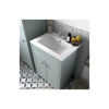 Picture of <3 Bamboo 610mm Floor Standing Basin Unit (exc. Basin) - Sea Green Ash