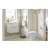 Picture of <3 Bamboo 610mm Floor Standing Basin Unit & Basin - Satin White Ash