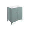 Picture of <3 Bamboo 810mm Floor Standing Basin Unit & Basin - Sea Green Ash