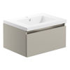 Picture of <3 Aronia 615mm 1 Drawer Wall Hung Basin Unit Inc. Basin - Latte