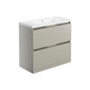 Picture of <3 Aronia 815mm 2 Drawer Floor Standing Basin Unit Inc. Basin - Latte