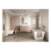 Picture of <3 Berry 610mm Wall Hung 2 Drawer Basin Unit & Basin - Matt Antique Rose