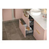 Picture of <3 Berry 610mm Wall Hung 2 Drawer Basin Unit & Basin - Matt Antique Rose