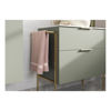 Picture of <3 Berry 610mm Wall Hung 2 Drawer Basin Unit & Basin - Matt Olive Green