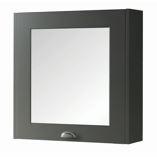 Picture of CSK Astley 600mm Mirror Cabinet Matt Grey