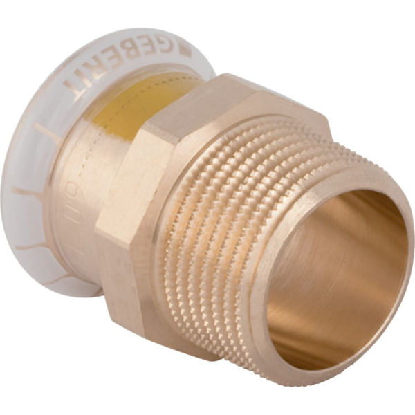 Picture of Geberit Mapress Adaptor With Male Thread Gas 28mm x 1"