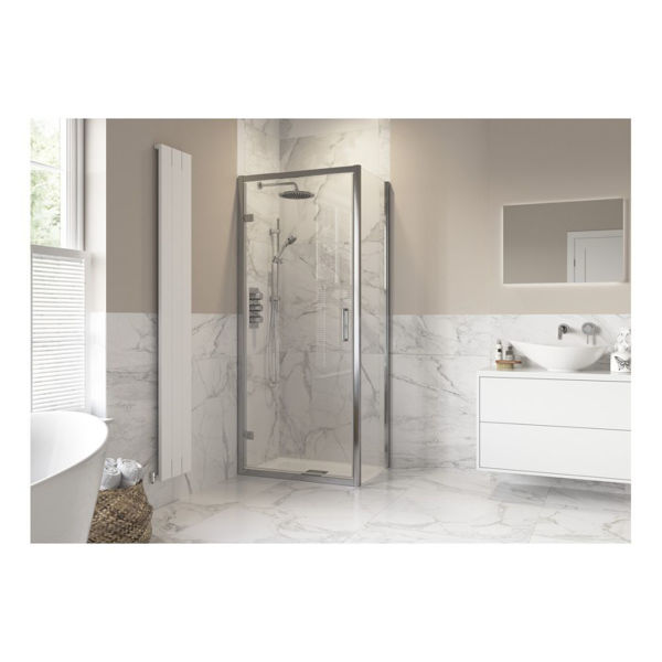 Picture of <3 Apricot 900mm Hinged Door Side Panel - Chrome