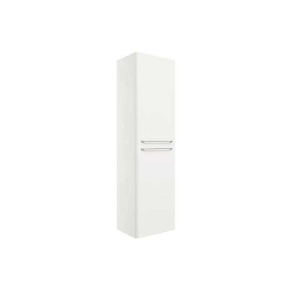 Picture of <3 Bass 454mm Wall Hung 2 Door Tall Unit - White Gloss