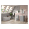 Picture of <3 Bass 454mm Wall Hung 2 Door Tall Unit - Grey Gloss